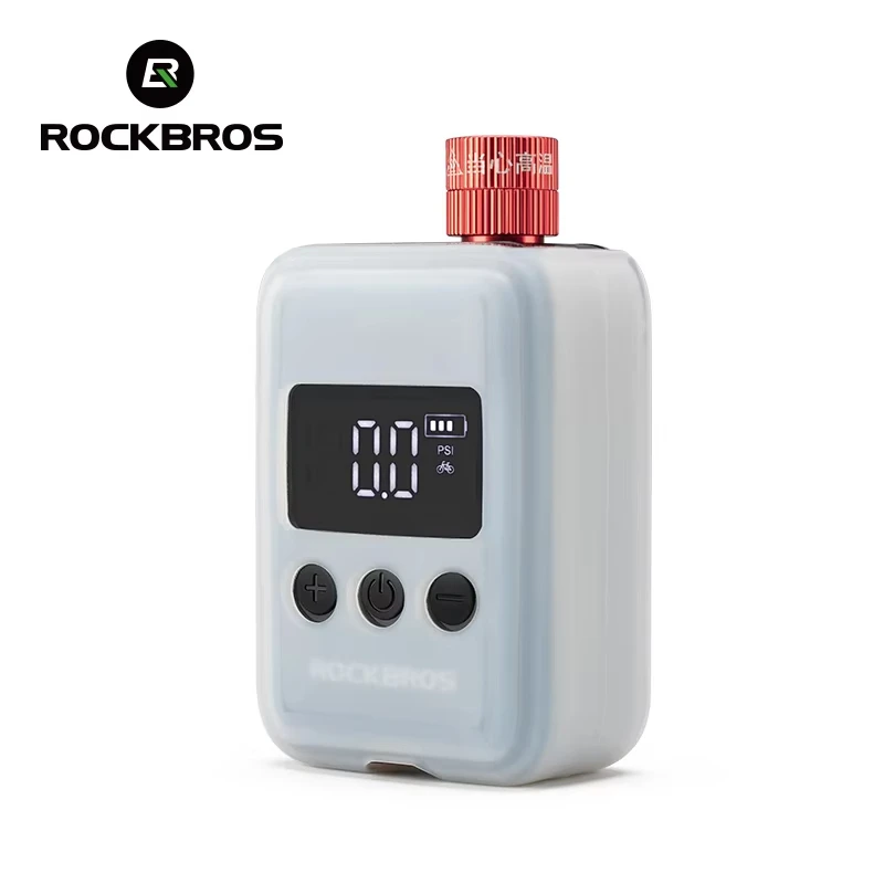 S07148435e1c24bceb24167f3658b7f073.webp ROCKBROS Bicycle Pump 150PSI Portable Pocket Electric Air Pump Schrader Presta Valve MTB Rechargeable Compressor Tire Inflator - Image 1
