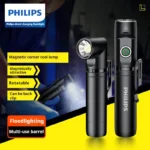 Philips 2024 New L-shaped 90° swivel flashlight, magnetic corner tool light for all kinds of professional work
