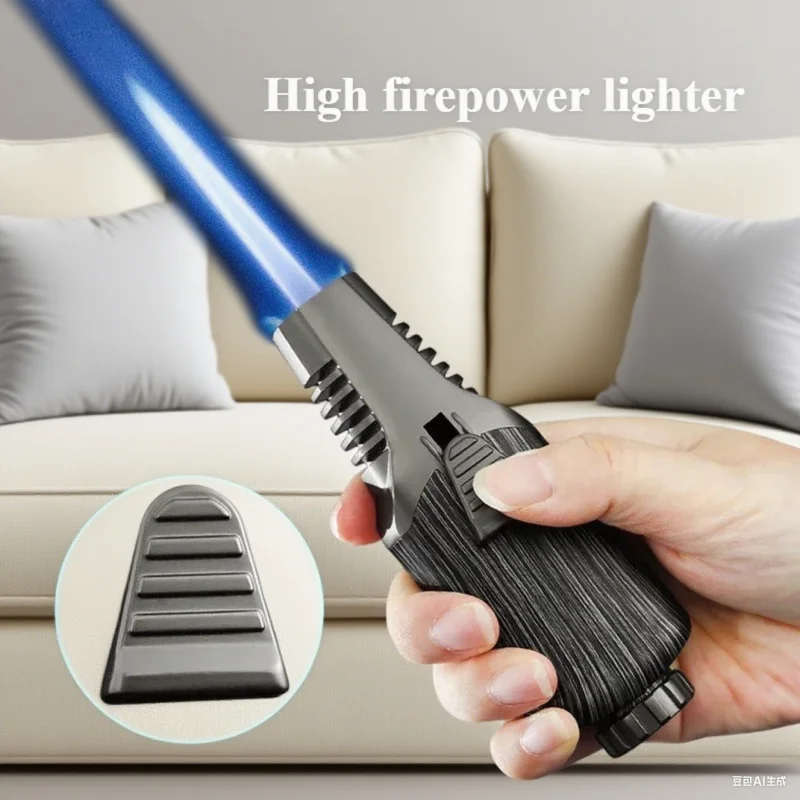 Se32108e4aded4d4ea2f94ea6b8729841i.webp JOBON Metal High Temperature Welding Gun Strong Windproof Torch Butane Gas Lighter Outdoor BBQ Kitchen Cigar Lighters Smoking - Image 1