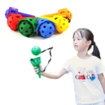 Fun Ball and Cup Toy Set for Children Outdoor Throw and Catch Ball Game Toy Softball  for Beginner Kids Motor Skills Toy