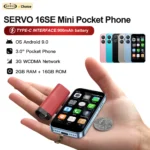 SERVO 16SE MINI Cute Smartphone 3G WCDMA Android System 2GB+16GB Play Store WhatsAPP Face Unlock WiFi Small Pocket Smart Phones