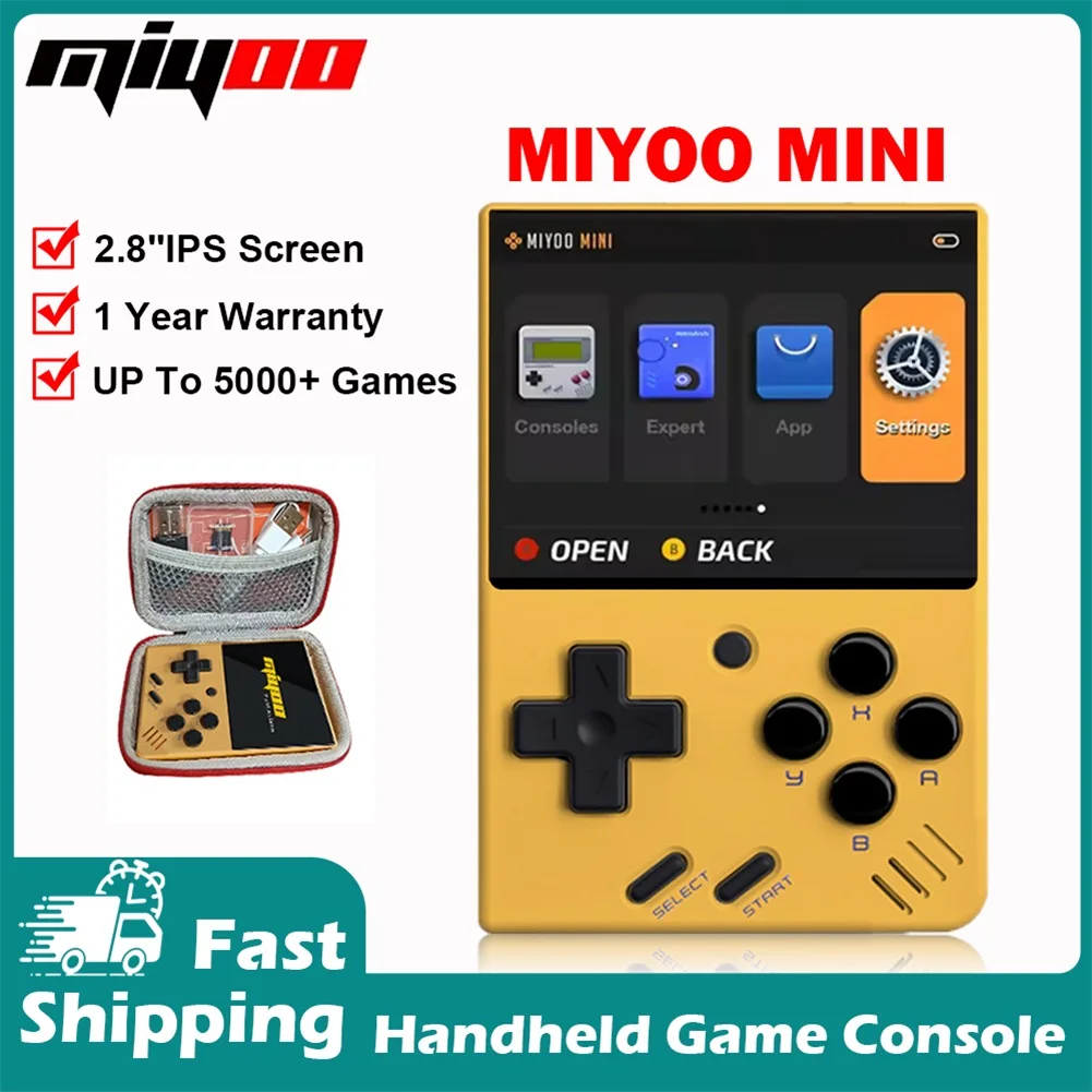 S37724af302934a52bd3ebbb5ae91e5d93.webp MIYOO Mini Retro Handheld Game Console IPS Screen Portable Super Mini Video Simulator Classic Game Player Travel Pocket Yellow - Image 1