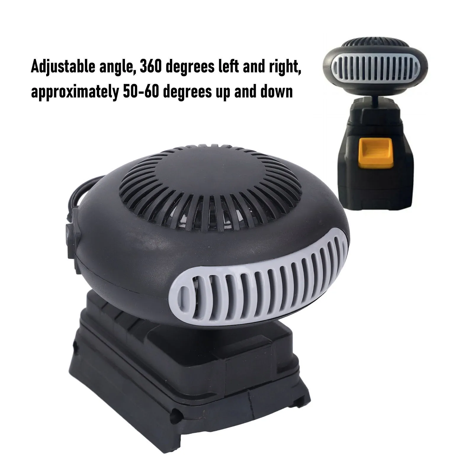 S415196fa6cd745338b834e57c9462725N.webp Cordless Space Heater 170W 2 Temperature Gears Adjustable Angle Battery Powered Space Heater for BAT609 BAT609G BAT610G - Image 1