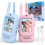 Kids Video Walkie Talkie Toys 2 Pack Rechargeable Interphone Toy with HD Camera & Voice Changer Gift Toys for Boys & Girls