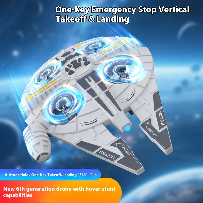 S5bfa81ff42d1499c8bf90887e5468b735.webp New Remote Control Foam Quad-winged Aircraft Glider Rolling Rotating Flying Saucer Drone Children's Toy Fixed Wing RC Airplane - Image 1