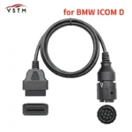 For BMW Motorcycles 10 Pin Adapter ICOM-D Cable 10Pin To 16Pin OBD2 Diagnostic Connector Motobikes OBD 2 Extension Cable