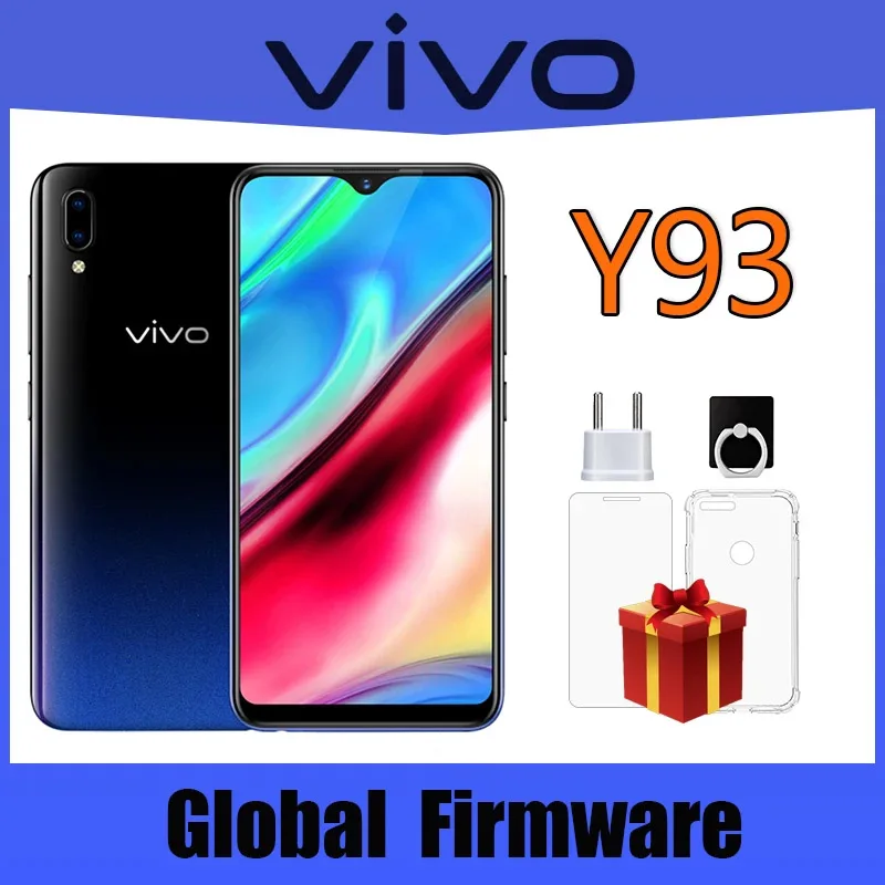 S78b9f1321ed4479da10d8dd57fe74d31X.webp VIVO Y93 Smartphone 4GB RAM 64GB ROM Octa core Android 8.1 6.2'' 13MP+2.0MP Camera Face ID cellphones Dual SIM - Image 1