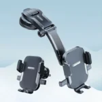 Car Phone Holder – Nano Flexible Silicone, 360° Rotation, Doesn’t Block Screen/Charging Port, Foldable for Storage