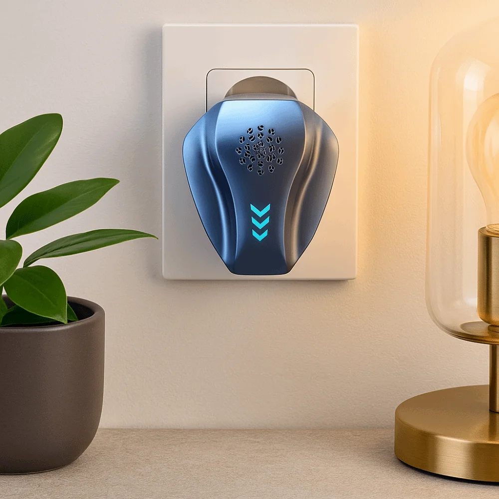 Saf8968ed68b94ca6be43126887f1904aR.webp Eco-Friendly Ultrasonic Rodent Repellent No Dead Angle Plastic Shell 360 Degree Repellent Household Intelligent Repellent - Image 1