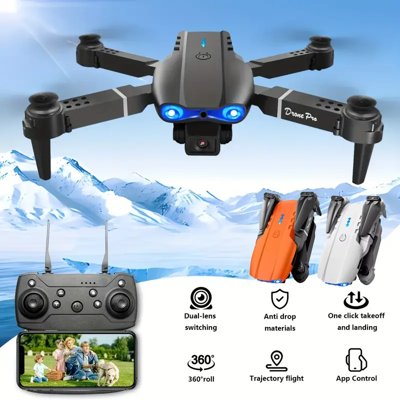 Sd611a56878504566bb57c47fbdd0f8a1C.webp KBDFA E99Pro Drone HD Professional 8K drone Dual Camera WIFI fpv Aircraft Quadcopte Obstacle Avoidance Aerial Photography Drone - Image 1