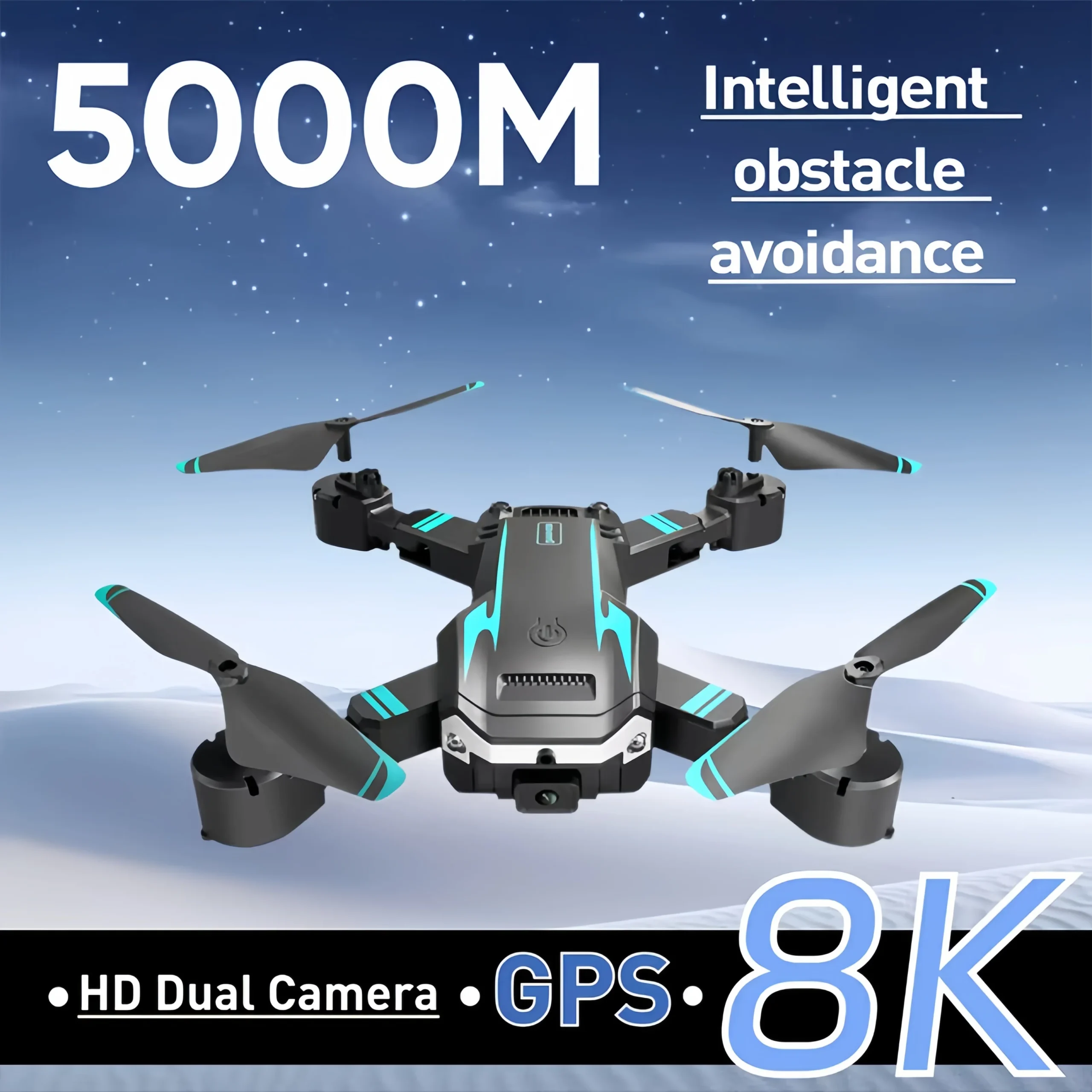 Sfa25ce34cd91490292c321e8fcded120R.webp G6 Drone 8k Profesional 4K HD Camera Optical flow Foldable 5G Aerial Photography Drone Obstacle Avoidance Quadcopter Gift - Image 1