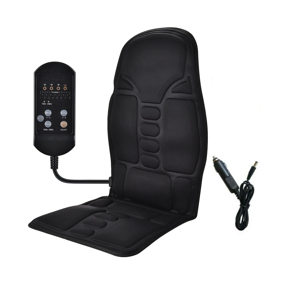 S5bee6ef8df654cc0946559d5a0581c9ez.webp Electric Back Heating Pad Motor Vibration Massager for Back Neck Chair Seat For Car Home Office Use Portable Mat Body Relaxation - Image 1