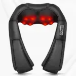 Shiatsu Back and Neck Massager with Heat, Electric 4D Massager Neck and Shoulder Massager, Deep  Kneading Massage Pillow for Bod