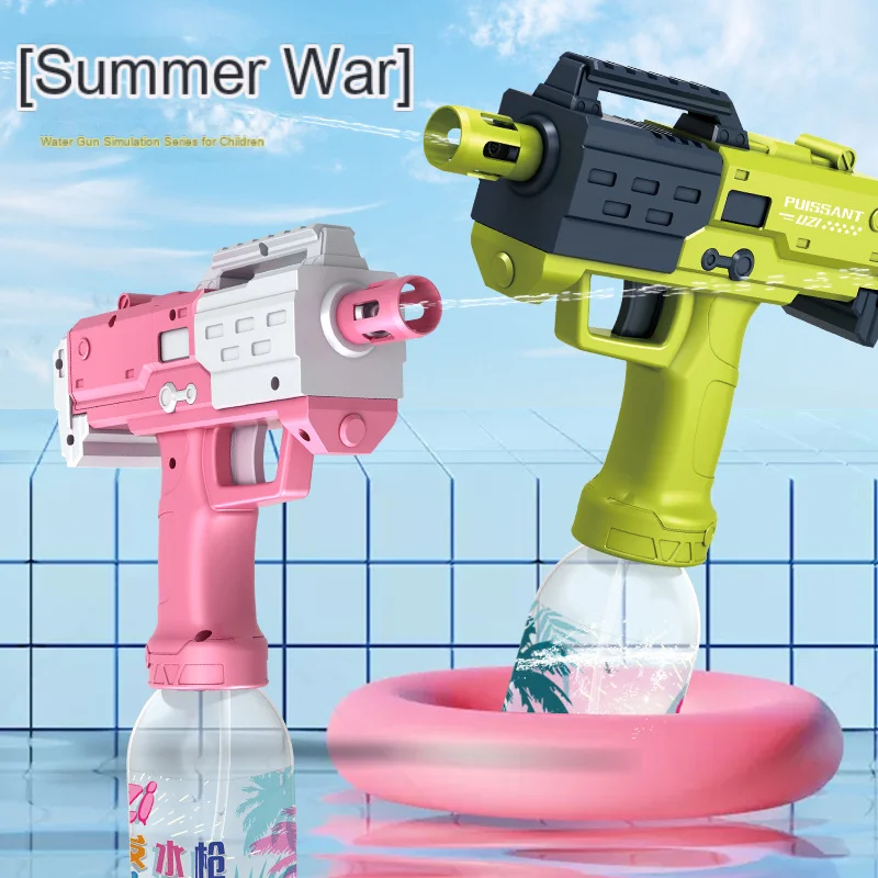 Sb2323f60790e4ea68adbbaeabd31a5dfP.webp New Summer Water Gun Electric Pistol Shooting Toy Full Automatic Summer Beach Shoot Toy For Kids Boys Girls pistola de agua Gift - Image 1